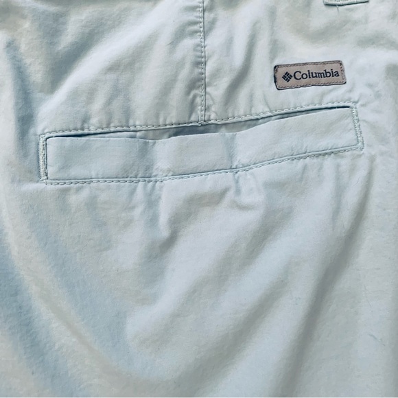 Columbia Men's Teal PFG Front-Buttoned Quick Dry Lightweight Shorts | 32W 10L - Picture 8 of 8